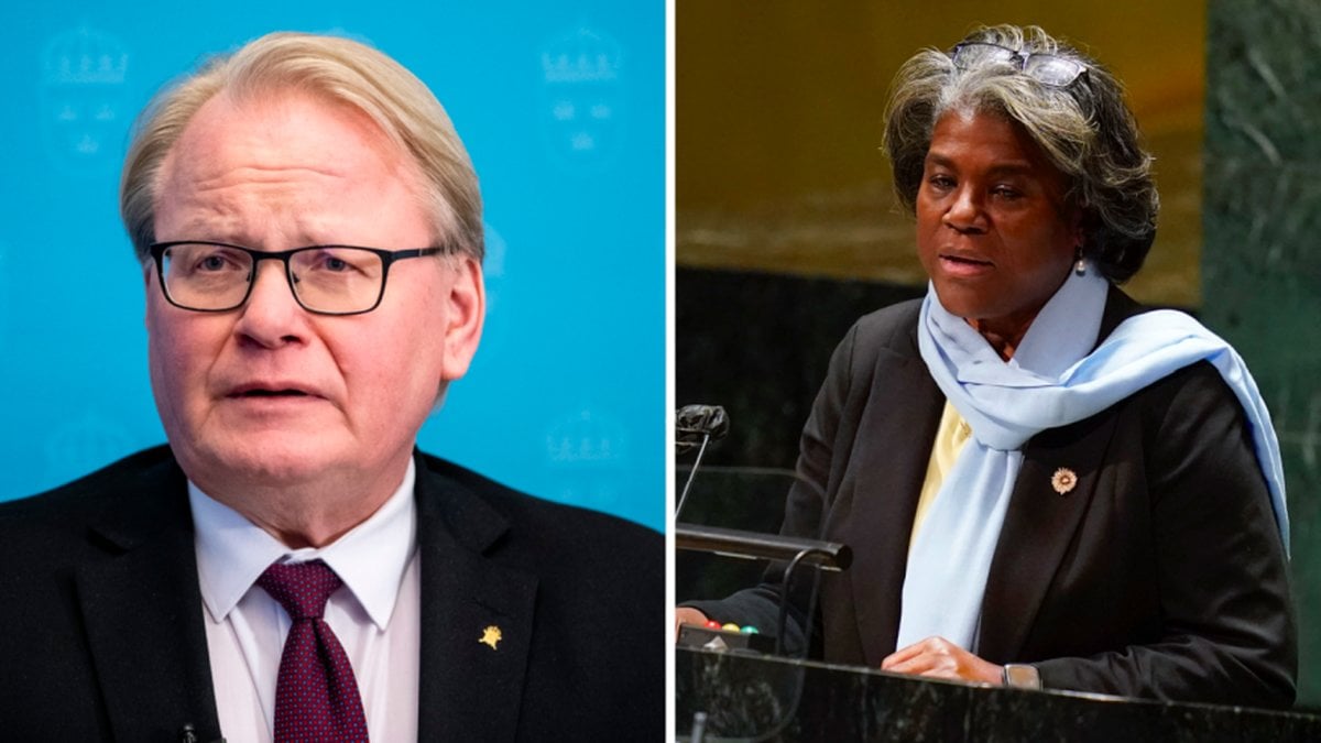 USA:s FN-ambassadör Linda Thomas-Greenfield sade i ett anförande i FN:s generalförsamling att Ryssland hotar att invadera Sverige och Finland.